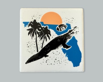Florida Gators Football Ceramic Fridge Magnet
