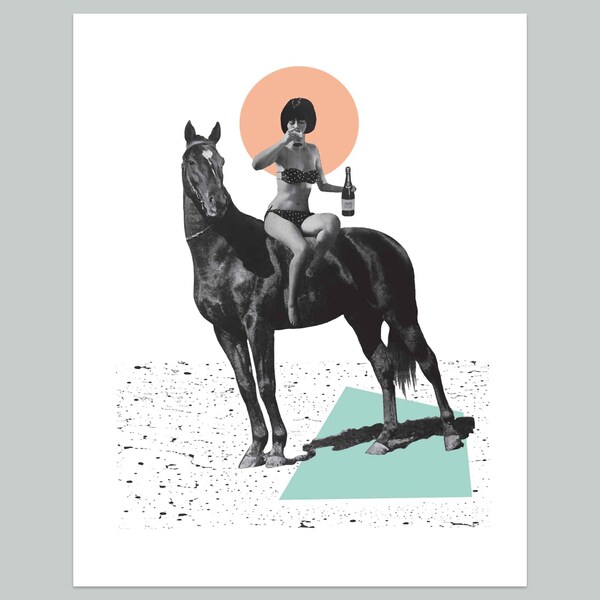Modern Horse Art Etsy
