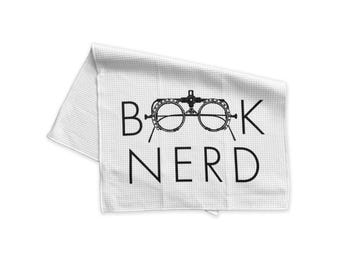 Book Nerd Microfiber Kitchen | Hand | Tea Towel