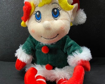 11” Santa’s Magic Elf Plush Girl From The North Pole Santa’s Workshop Helper Christmas Toy