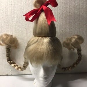 Cindy Christmas Grouch Girl Costume Wig Who Adult New Cosplay Christmas