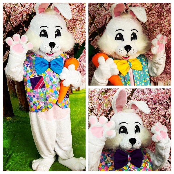SALE Deluxe Professional Mall Quality Easter Bunny Mascot Costume Cosplay Custom Made Brand New USA Seller In Stock NOW