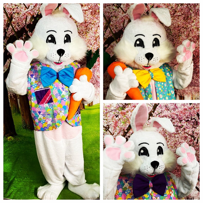 SALE Deluxe Professional Mall Quality Easter Bunny Mascot Costume Cosplay Custom Made Brand New USA Seller In Stock NOW image 1