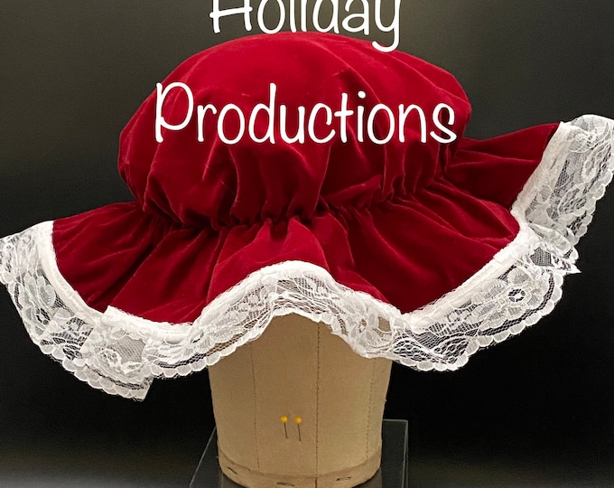 Deluxe Velvet Mrs Santa Claus Costume W/hat & Apron Xxlarge Theatrical Mall Quality - Etsy