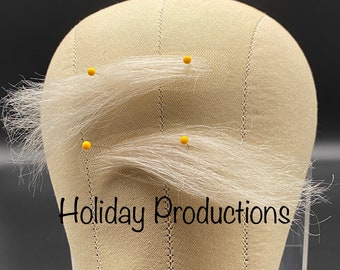 Deluxe Human Hair Santa Claus Costume Eyebrows Theatrical Quality Pictures With Santa Christmas Hand Tied On Lace