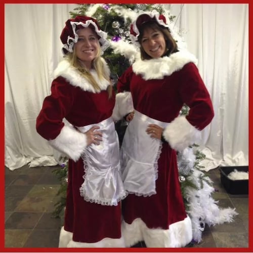 Deluxe Mrs Claus Christmas Dress 