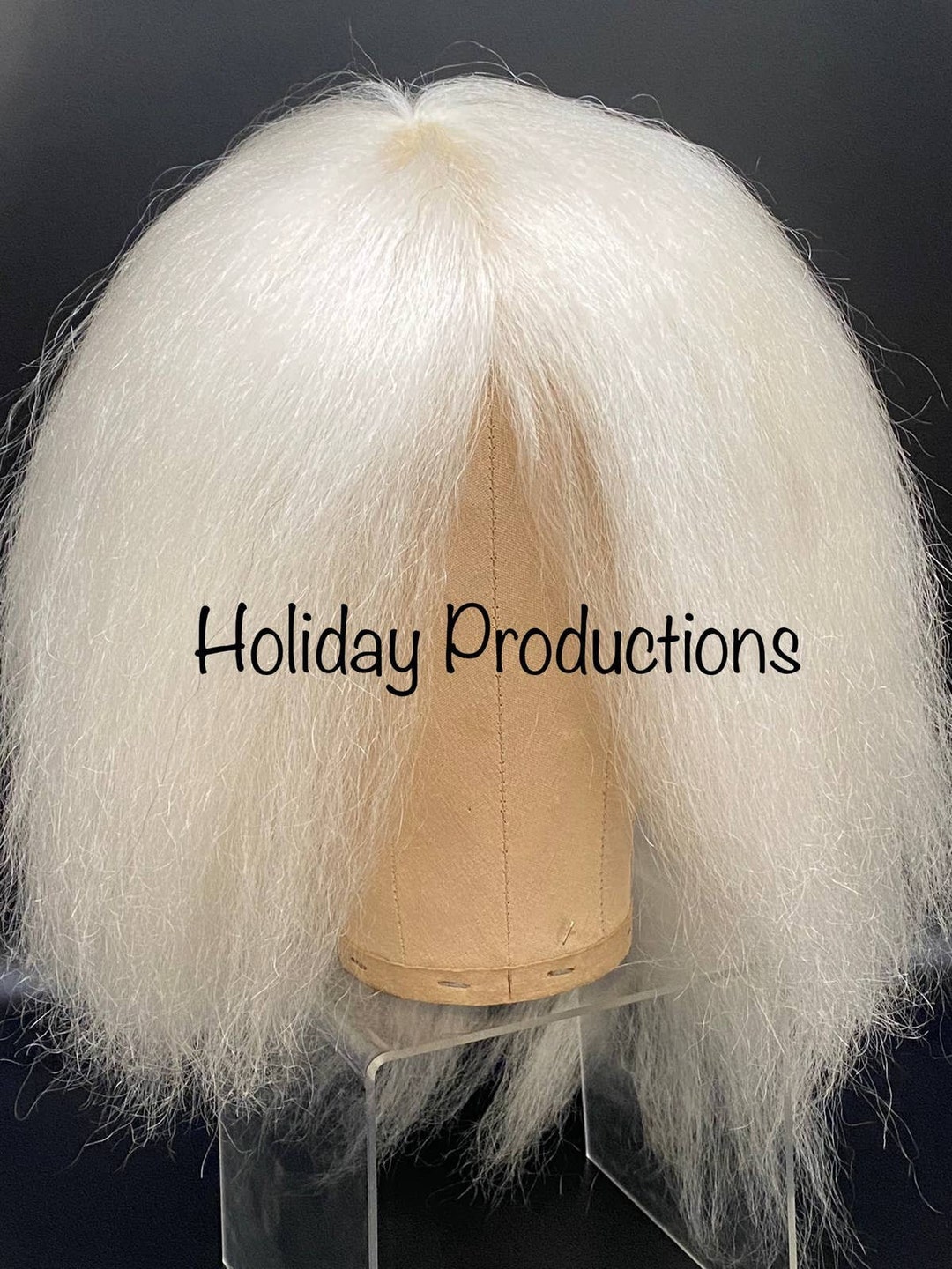 Theatrical Quality White Yak Wig Santa Character Stage Theater New - Etsy