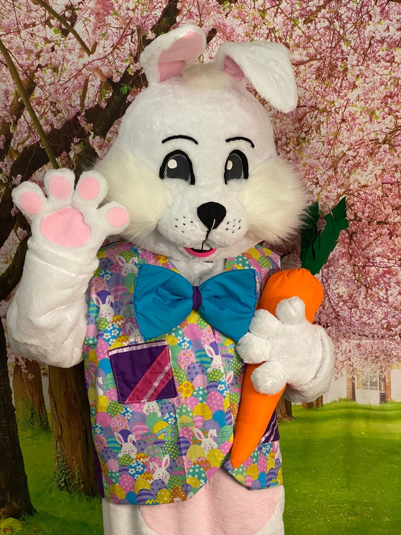 SALE Deluxe Professional Mall Quality Easter Bunny Mascot Costume Cosplay Custom Made Brand New USA Seller In Stock NOW image 2