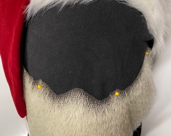 Human Hair Hand Knotted Deluxe Santa Claus Beard Theatrical Quality Miracle On 34th St