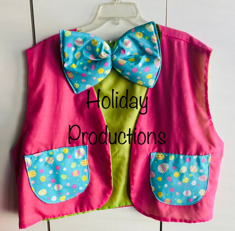 easter bunny vest and bow tie