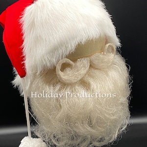 Deluxe 100% Yak Hair Hand Tied Ventilated Santa Claus Beard & Mustache Set Theatrical Qlty Ships Now From The USA New