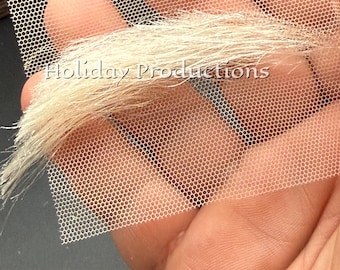 Dlx Yak Hair White Santa Claus Costume Eyebrows Theatrical Quality Pictures With Santa Christmas Hand Tied On Lace Ventilated Theater EB10