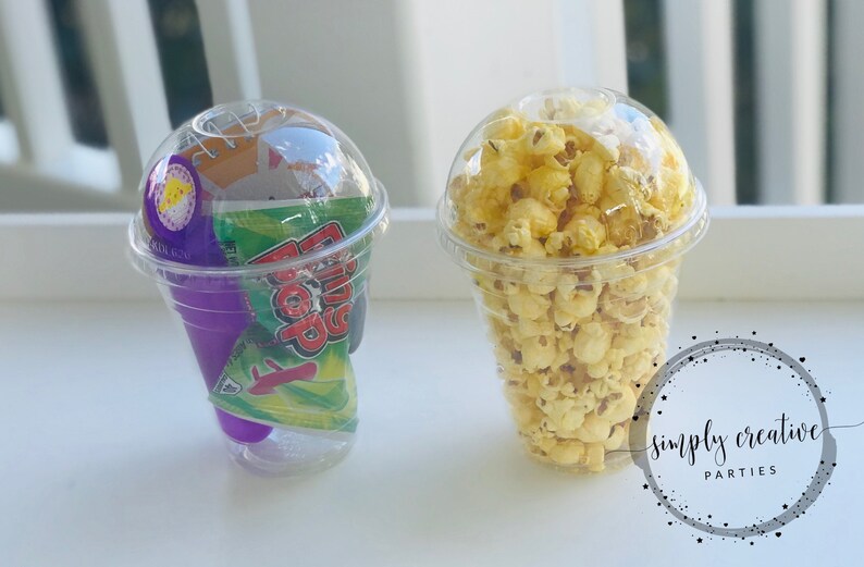 16oz Plastic Treat Cups with Dome Lids No hole Etsy