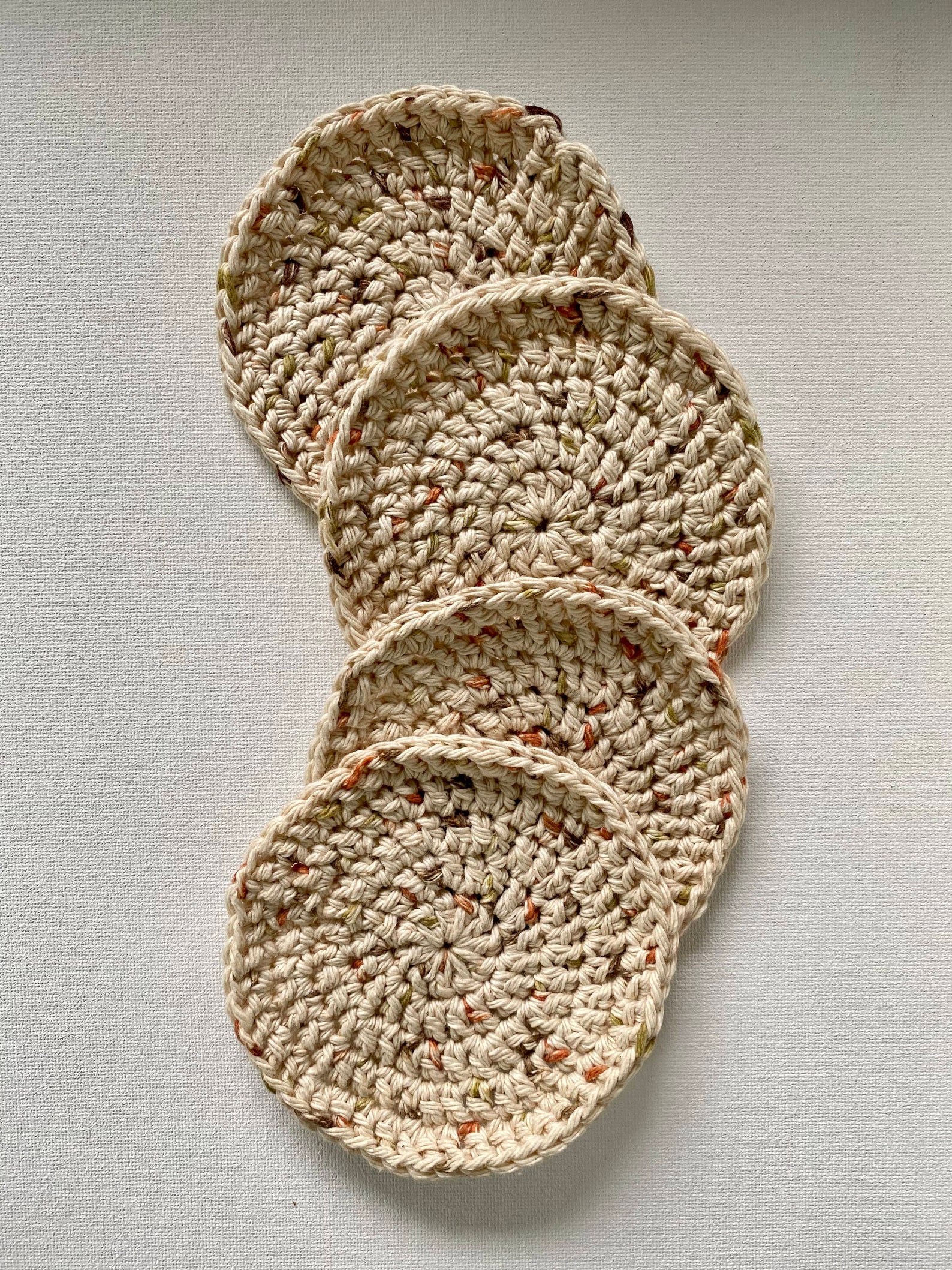 Handmade Yarn Crochet Coasters Set of 4 Etsy