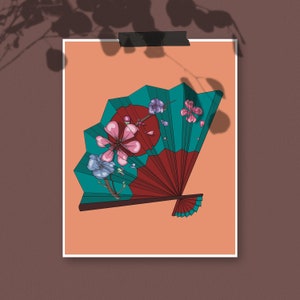 Japanese Fan Art Print