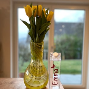 Personalisierte Klarsicht 500ml Milchkarton Stil Wasserflasche | Milchkarton | Milchkarton Wasserflasche | Milchkarton Flasche | Milchkarton