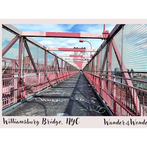 Cartão Postal Williamsburg Bridge, NYC - Wander4Wonders