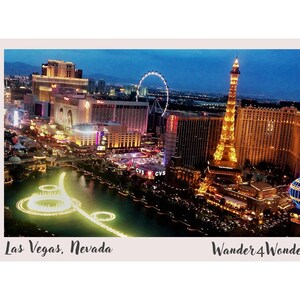 Las Vegas, Nevada - Wander4Wonders Postcard