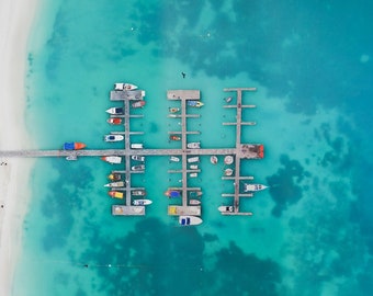 Aruba Ocean Pier - High Resolution for Printing (Ideal 24 x 36)