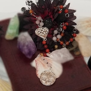 Freya Rosary ~ Norse God Prayer Beads ~ Freya Prayer Beads ~ Celtic Prayer Beads ~ Freya Necklace ~ Goddess of Love Rosary ~ Norse Necklace