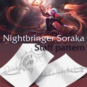Nightbringer Soraka staff pattern from League of Legends