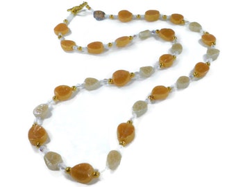Handmade Millefiori Canes in polymer clay with glass beads 32/' /& 34 White Necklace Set Summer at the Beach Style Wear either or both