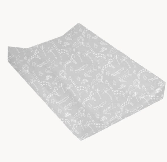 Grey jungle anti roll changing mat/changing mat/anti roll changing  matt/wedge changing mat/baby changing /new baby/ baby girl/baby boy