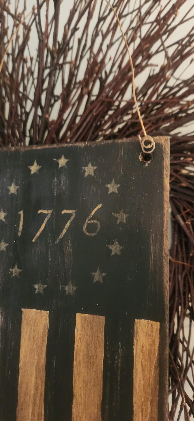 Rustic Wood American Flag: 1776 Primitive Decor - Etsy