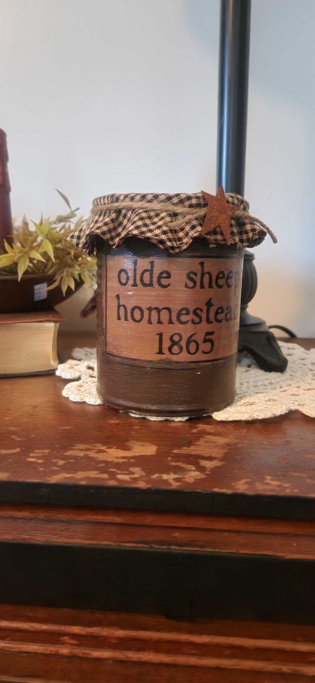 Primitive Rusty Can, Sheep - Etsy