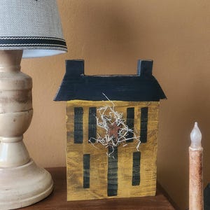 Primitive Saltbox House, Rustic, Primitive Decor, Wood House