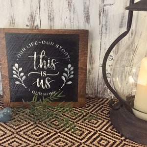 Reclaimed Wood This Is Us Sign: Rustic Home Decor