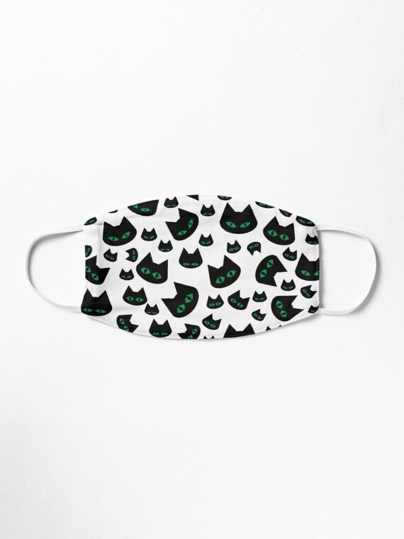 BLACK CAT DESIGN Face Mask Unisex Fashion Accessory Etsy