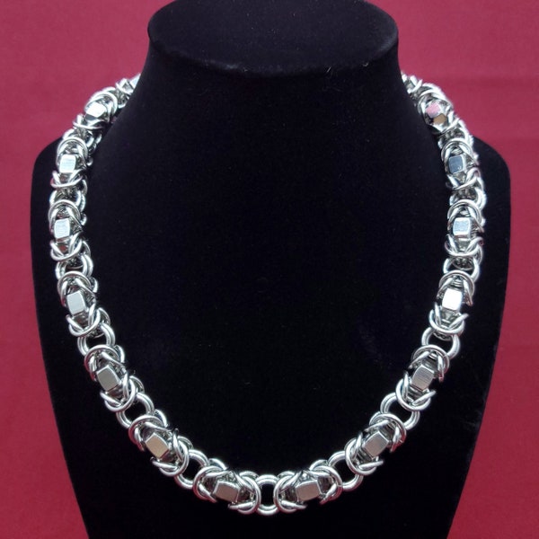 Hex Nut Necklace Etsy