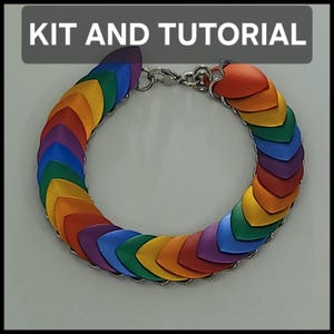 Linjärt Scalemail-armbandkit