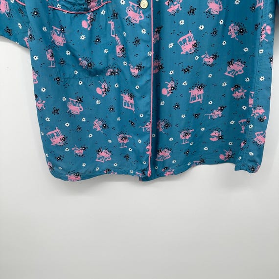 Vintage House Dress Housecoat Gown Duster Size M … - image 6