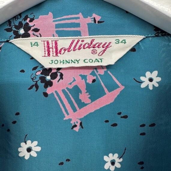 Vintage House Dress Housecoat Gown Duster Size M … - image 10