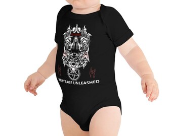 thrasher baby onesie
