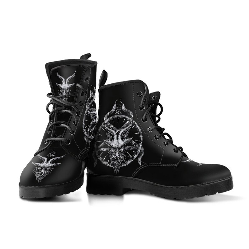 Magic Pentagram Gothic Witch Men's Boots