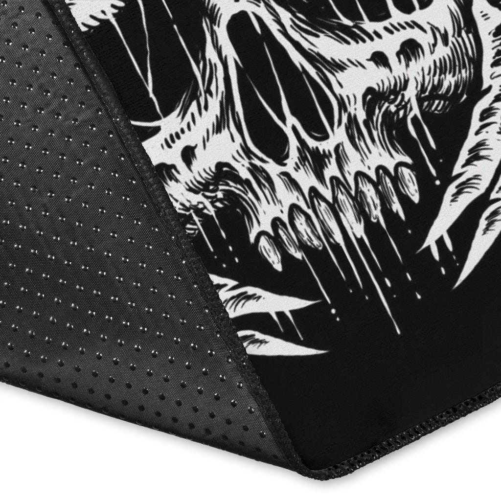 Satanic Home Decor Skull Demon Area Rug-gothic Skull Satanic Demon Rug ...