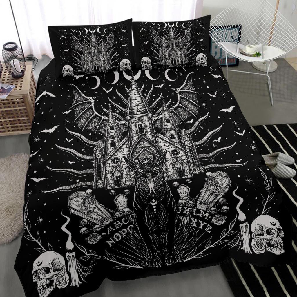 Skull Skeleton Diabolic Cat Coffin Bat Night House Ouija Board - Etsy
