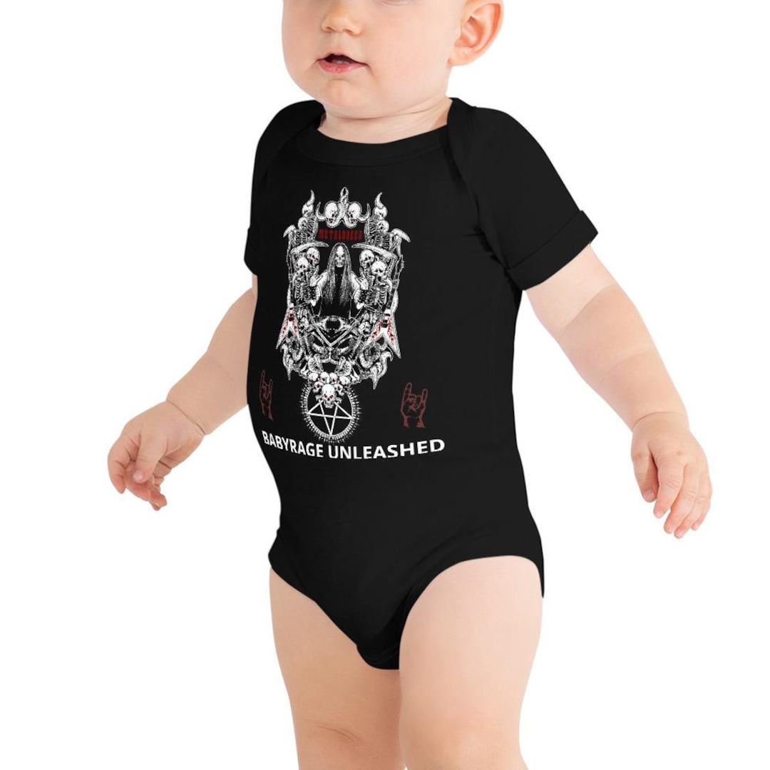 Death Metal Baby Clothesheavy Metal Music Baby Clothesmetalbreed