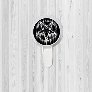 Satanic Baphomet Pentagram Drip Round hook Plastic 10*1cm（3.9&quot;*0.3&quot;)-Baphomet Accessories-Satanic Home Decor-Baphomet Decor-
