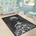 Skull Werewolf Demon Graveyard Area Rug Black and White Red - Etsy