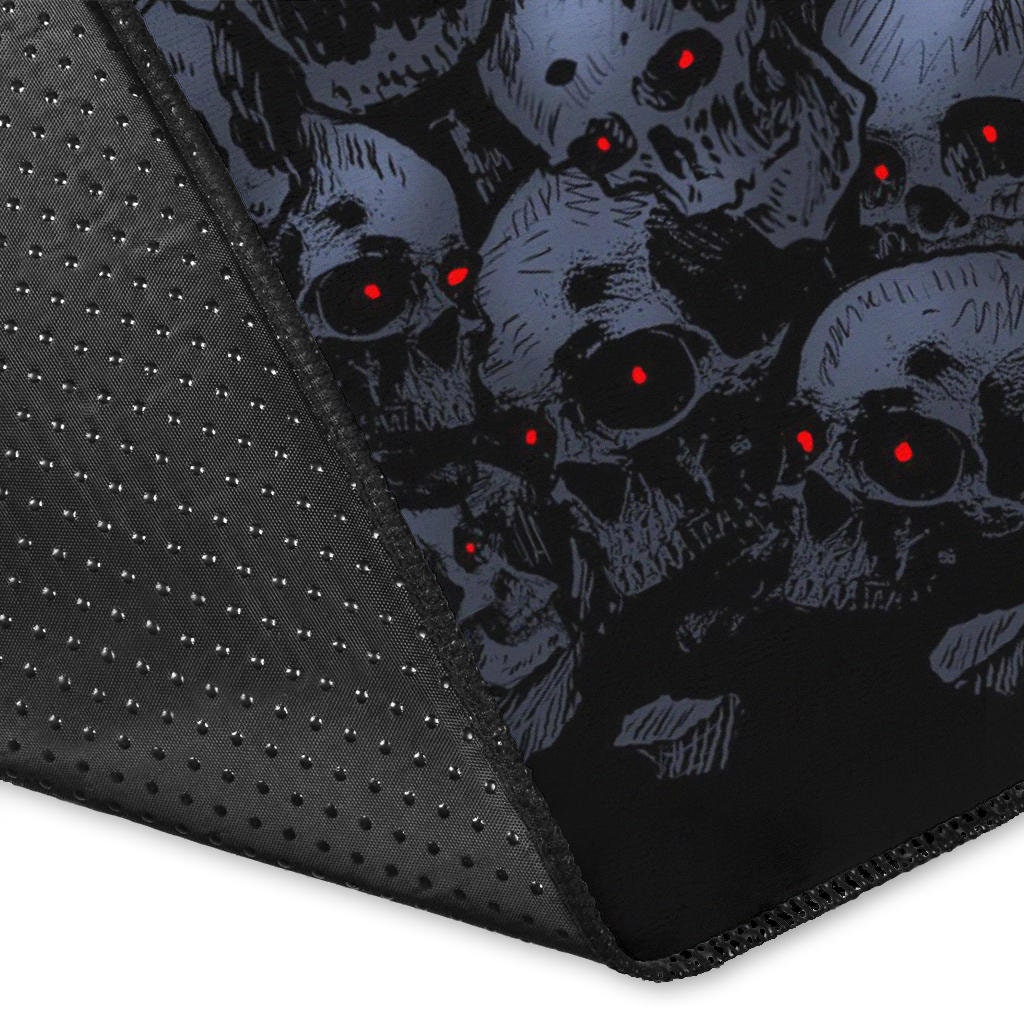 Satanic Elegance: Dark Pentagram Print Area Rug – Halloween Gothic