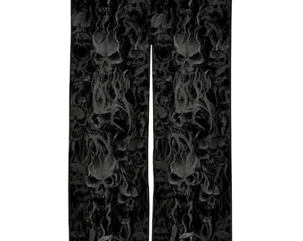 Cortina de puerta de calavera de humo Versión oscura-Cortinas de calavera-Cortina de puerta de calavera-Decoración casera de calavera-