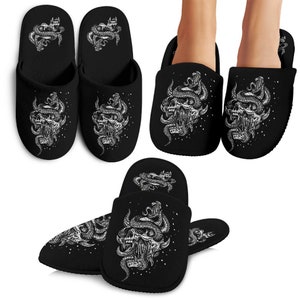 Goth house slippers Clearance