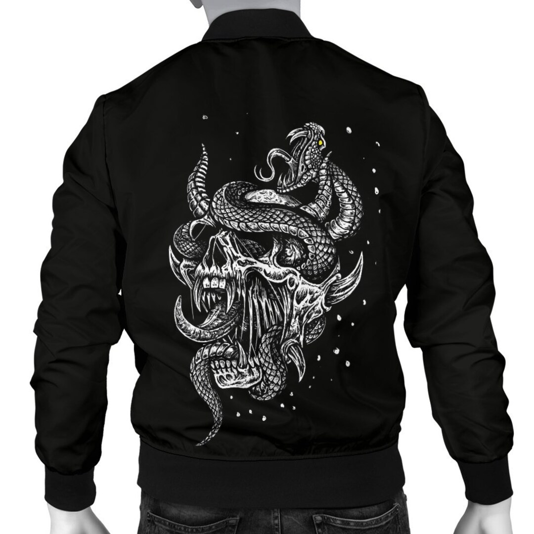 Skull Glowing Eye Demon Serpent Jacket-skull Jackets-skull