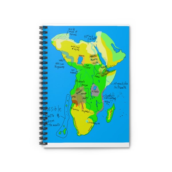Steven Universe at 1000 AD. Africa Spiral Notebook - Ruled Line