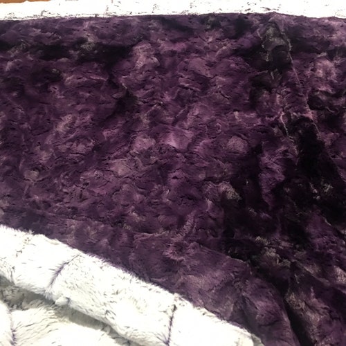 Minky Luxe Galaxy shops Plum Paired with Minky Luxe Hide Frost Purple