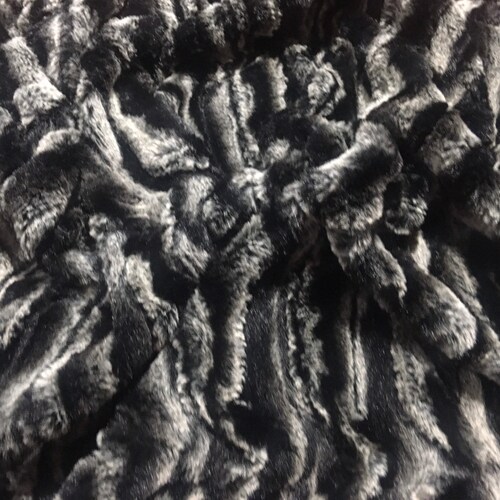 Soft Fleece Firefighter Paired with Minky Luxe Marble Black. shops Also pictured paired with Minky Luxe Lapin Black/Ivory.